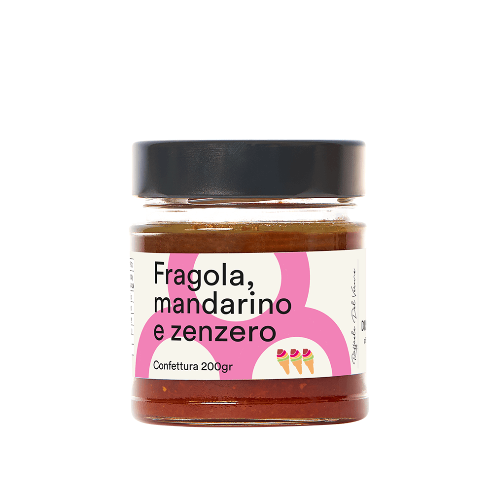 Confettura fragola, mandarino e zenzero